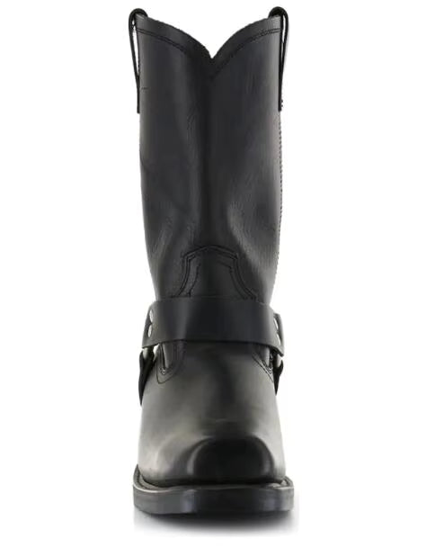 Luxury Retro Cowboy Boots Men Mid Calf Western Boot Men Pu Leather Man Slip On Shoes Winter Knight Boots Booties Plus Size 48 - CB049