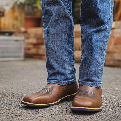 Men High Boots Embroidery Retro Handmade Mens Boots Western Cowboy Boot Pointed Toe Boots Hand Stitching Outdoor Men's Shoes - CB003