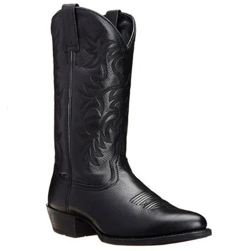 Men Women Mid-calf Boots Handmade Retro Western Cowboy Boots Leisure Casual Loafers Sneakers Riding Shoes Zapatos Hombres Unisex - CB050