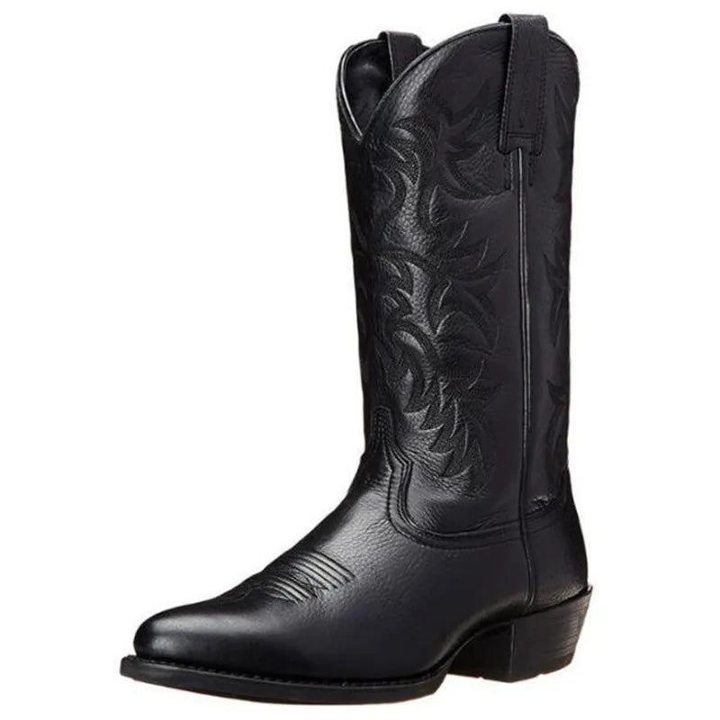 Men Women Mid-calf Boots Handmade Retro Western Cowboy Boots Leisure Casual Loafers Sneakers Riding Shoes Zapatos Hombres Unisex - CB050