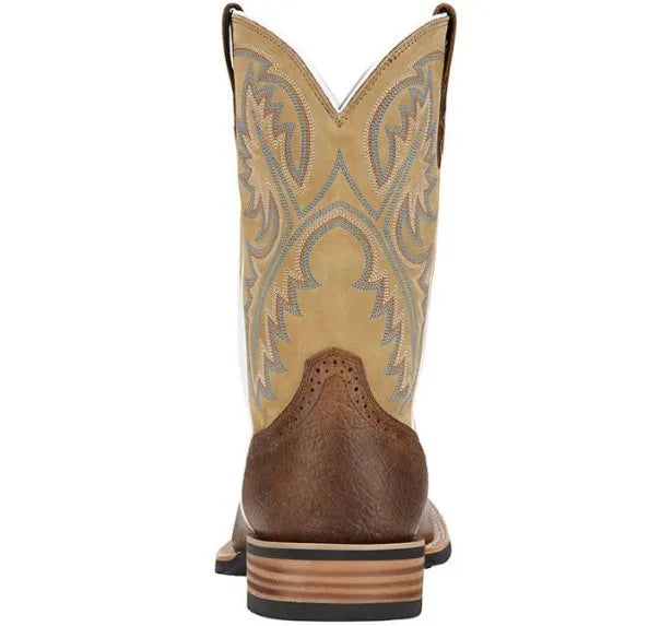 Retro Mid-tube Western Cowboy Black and Brown Boots Role-playing Accessories Handmade Leather Shoes Cyberpunk Unisex Riding Boot - CB016