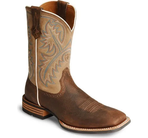 Retro Mid-tube Western Cowboy Black and Brown Boots Role-playing Accessories Handmade Leather Shoes Cyberpunk Unisex Riding Boot - CB016