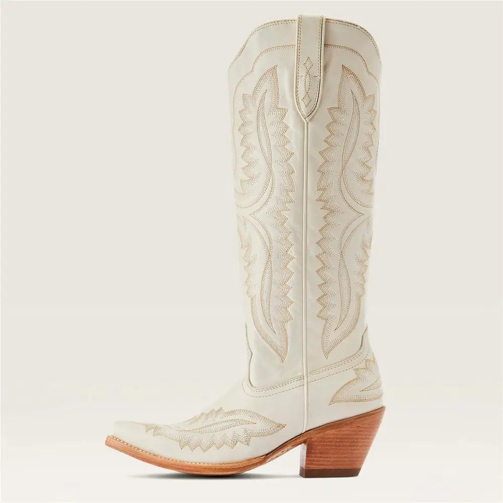 Western Sle High-Cut Pointed Toe Booties Large Size Cowboy Boots for Men Casual Leisure Faion Spring Autumn Season - CB044