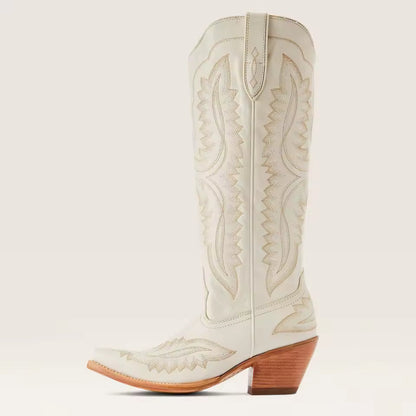 Western Sle High-Cut Pointed Toe Booties Large Size Cowboy Boots for Men Casual Leisure Faion Spring Autumn Season - CB044