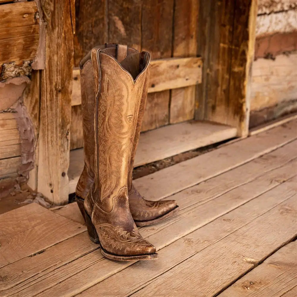 Western Sle Pointed Toe High Heel Booties Large Size Cowboy Boots for Women Faionable High Tubc Rubber Outsole Summer Boots - CB039