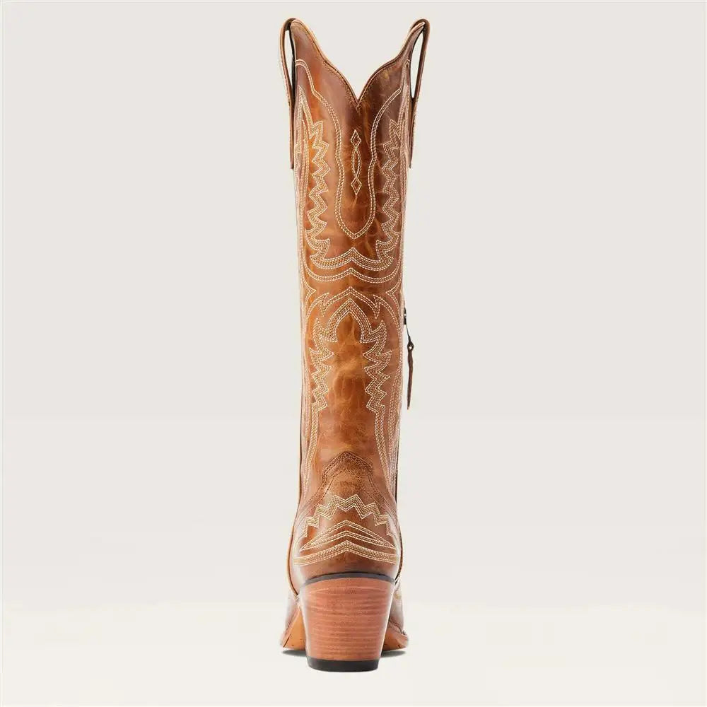 Western Sle Pointed Toe High Heel Booties Large Size Cowboy Boots for Women Faionable High Tubc Rubber Outsole Summer Boots - CB039