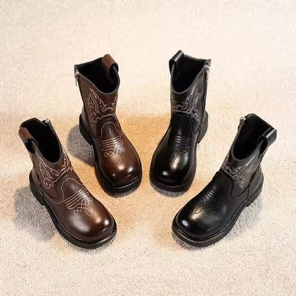 Zapatos Niña Girls Boots Waterproof Cowboy Boots Childrens New Fashion Short Anti Slippery Boot Thick Boot Kids Boot Botas Niña - CB079