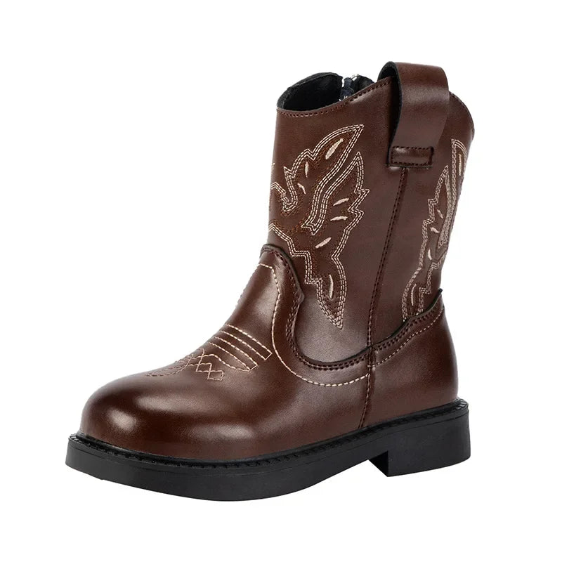 Zapatos Niña Girls Boots Waterproof Cowboy Boots Childrens New Fashion Short Anti Slippery Boot Thick Boot Kids Boot Botas Niña - CB079