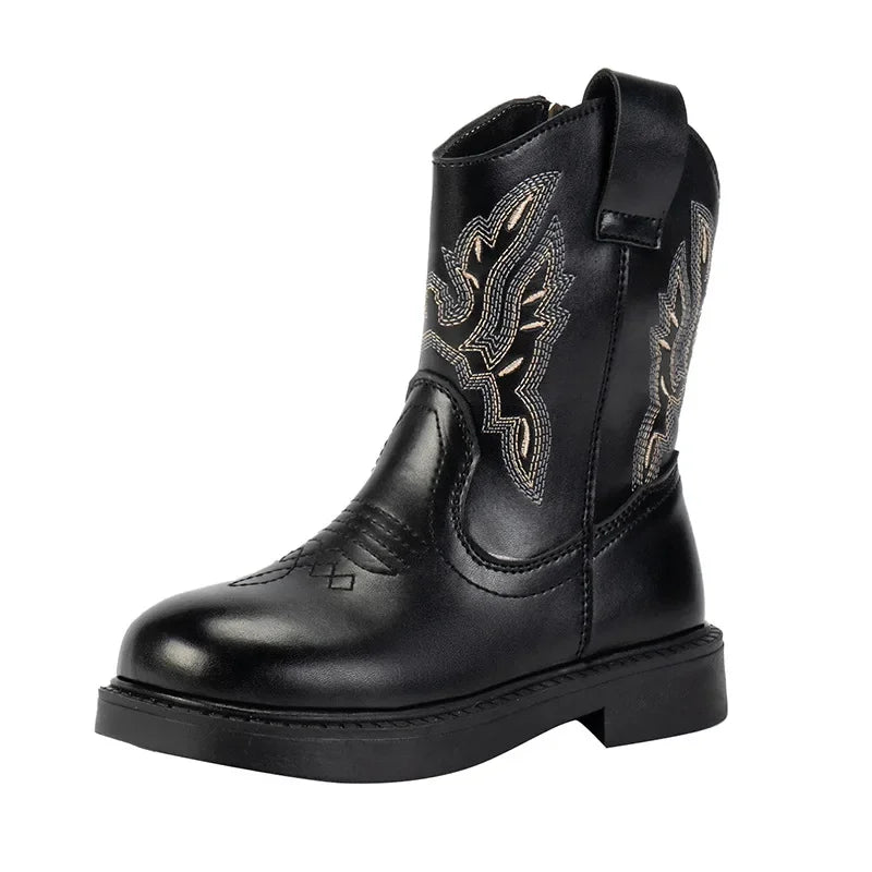 Zapatos Niña Girls Boots Waterproof Cowboy Boots Childrens New Fashion Short Anti Slippery Boot Thick Boot Kids Boot Botas Niña - CB079